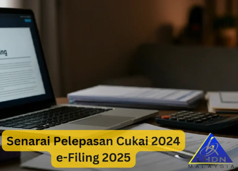 Senarai Pelepasan Cukai 2024 untuk e-Filing 2025