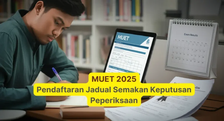 MUET 2025 Pendaftaran Jadual Semakan Keputusan Peperiksaan