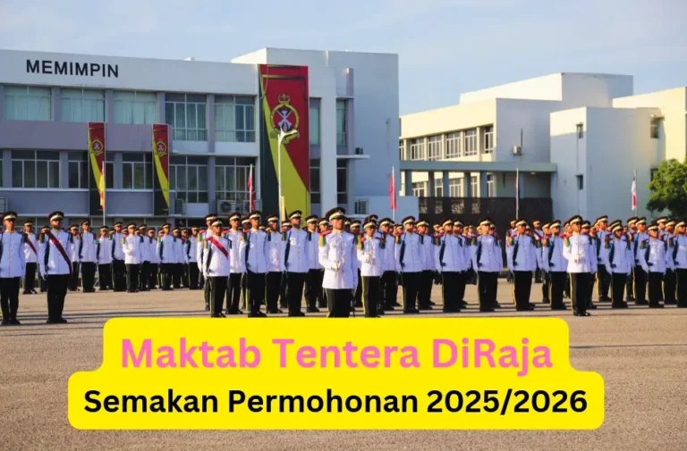 Semakan Permohonan Maktab Tentera DiRaja (MTD) 20252026