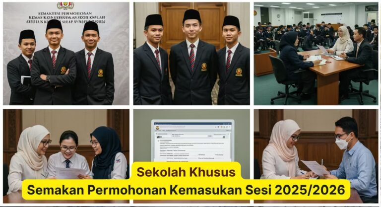 Semakan Permohonan Kemasukan Sekolah Khusus Sesi 2025 2026